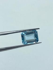 Topacio azul cielo natural de alta calidad, corte baguette, forma rectangular, 7x9 mm, 5,73 quilates, 2 piezas - Product Image 2