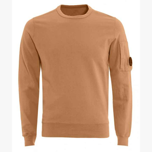 Sudadera de Cuello Redondo Verde para Hombre, Tejida, de Color Sólido, Corte Regular, Informal, con Bolsillo en la Manga 2027 - Product Image 5