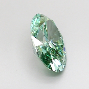 Diamant de laboratoire ovale taille brillant 1,4 carat vert vif fantaisie VVS2 avec certificat IGI, couleur D-F, clarté VVS-VS, personnalisable - Product Image 3