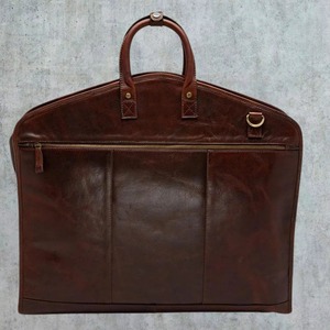 Sac de transport pour costumes en cuir véritable fait main, robuste, avec fermeture éclair, pour distributeur B2B, idéal pour les voyages décontractés et simples - Product Image 1