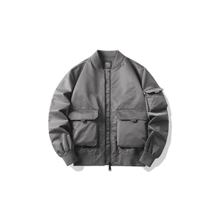 Blouson bomber léger pour homme, fermeture éclair intégrale, coupe-vent, idéal pour les sports de plein air, les voyages, le quotidien et le streetwear - Product Image 2