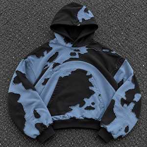 Sudadera con Capucha de Algodón Lavado Bordada Personalizada Unisex para Invierno, Corte Holgado para Marcas de Streetwear Estadounidenses, Bajo MOQ, Proveedor de Fábrica - Product Image 6