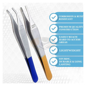 ชุดคีมผ่าตัดแบบแมนนวล JACKBILLY จำนวน 2 ชิ้น ขนาด 4.75 นิ้ว แบบตรงและแบบโค้ง สีน้ำตาล MOL - Product Image 2