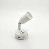 Lampe de lecture LED dimmable 12V 24V pour camping-car, lampe de chevet marine, lampe murale rechargeable Type-C et Type-A pour camping-car