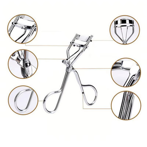 Eyelash Curler 1pc Black <b>Silver</b> Curling Eyelash Curler Stainless Steel <b>Eyes</b> <b>Makeup</b> Eyelash Curler With Professional Eyelash Curl - Product Image 2