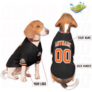 Camiseta de Béisbol Personalizada para Perros con Nombre, Número y Logotipo para Perros Pequeños - Camisetas Personalizadas para Perros, Ropa para Cachorros para Equipos y Eventos - Product Image 3