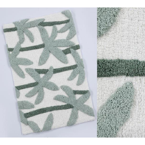 Tapis de bain 100% coton, séchage rapide, absorbant, antidérapant, tufté, écologique, style moderne, tapis de bain personnalisé pour la maison et l'hôtel - Product Image 5