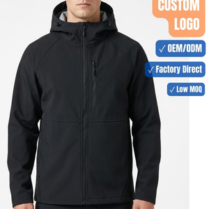 Fabricant de vestes softshell personnalisées, veste d'extérieur imperméable à capuche, OEM ODM, étiquette privée, veste de randonnée coupe-vent, logo personnalisé - Product Image 1