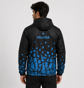 Custom Sublimation Windbreaker <b>Jacket</b> Men <b>Lightweight</b> Hooded Sports <b>Jacket</b> <b>Waterproof</b> Outdoor <b>Running</b> Black <b>Jacket</b> Manufacturer - Product Image 2