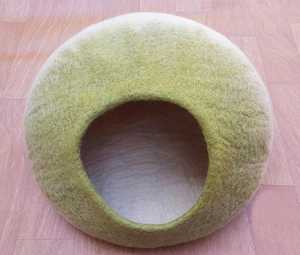 Coussin pour chat en feutre de laine fait main, non amovible, pour chats - Product Image 5