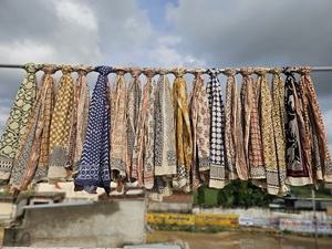 Wholesale Indian Handmade Beach Pareo Block Printed Cotton <b>Sarong</b> Handcrafted Block Print <b>Wrap</b> for Women Soft Cotton Beach Wear - Product Image 6