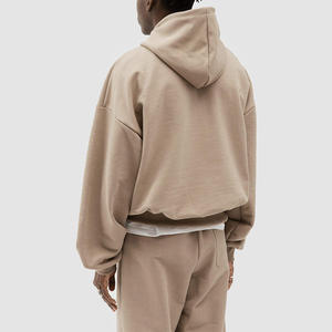 Sweat-shirt à capuche oversize pour homme, coupe ample, épaules tombantes, matière épaisse, style décontracté inspiré du streetwear, tenue quotidienne - Product Image 3