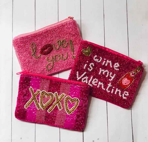 Beaded Embroidered Seed Bead Handmade <b>Coin</b> Purse With Customized Color Girl Cosmetic Bags & <b>Cases</b> - Product Image 1