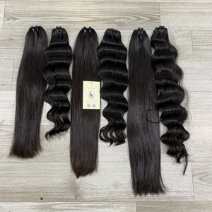 เครื่องมัดผมลอนแบบนุ่มคู่จากโรงงานผมสีดำธรรมชาติแบบไม่พันกัน - Product Image 3