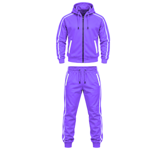Conjunto Deportivo Premium para Hombre, Chaqueta con Capucha y Cierre Completo, Pantalones Deportivos con Cintura Elástica, Cómodo para Correr y Entrenar al Aire Libre - Product Image 1