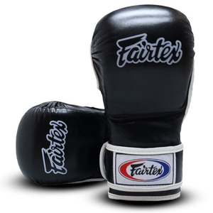 ถุงมือ MMA ยี่ห้อ Fairtex รุ่น Professional สำหรับขายส่งจากโรงงาน ผลิตจากหนังแท้ รับสกรีนโลโก้ สำหรับทุกเพศ ถุงมือ Fairtex Shooter - Product Image 6