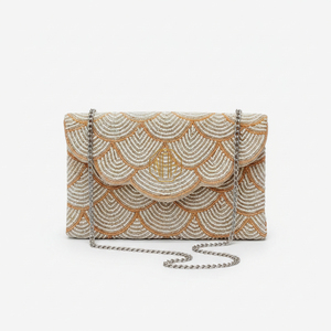 Bolso de Mano de Lujo Hecho a Mano con Cuentas para Mujer, Correa de Cadena Metálica, Cartera de Noche de Diseñador, Forro de Satén, Proveedor al por Mayor, OEM Disponible - Product Image 1