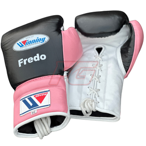 Ensemble de boxe personnalisé pour entraînement et sparring, en cuir de vachette, avec gants à lacets, protège-tête et protège-guêtres, fournisseur OEM de boxe professionnelle - Product Image 2