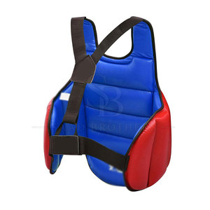 Gilet de protection en cuir pour le corps, haute performance, pour entraînement sportif, fitness, boxe, arts martiaux, sparring, absorption des chocs - Product Image 4