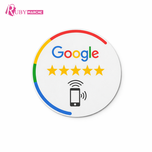 Etiqueta Adhesiva Redonda de PVC con Código QR para Reseñas de Google, Tarjeta de Retroalimentación Personalizada para Negocios - Product Image 4