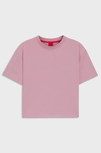 Camiseta de Verano para Mujer, Personalizada con Logotipo Bordado, de Algodón, Color Sólido, Casual, de Manga Corta - Product Image 1