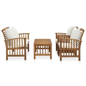 Grand ensemble de salon de jardin en bois d'acacia massif, durable et élégant, mobilier d'extérieur - Product Image 2