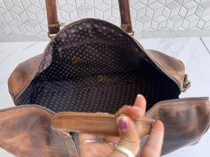 New Design Fashion Crunch Leather Large Capacity Unisex Travel <b>Luggage</b> Bag Animal Print Adjustable <b>Strap</b> Zipper Closure Gift - Product Image 6
