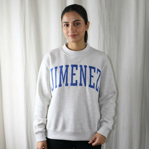 Sudadera Jimenez de Cuello Redondo, Corte Regular, 100% Algodón Tejido, Unisex, Informal, con Estampado de Letras en la Parte Delantera, Estilo Otoñal, CLUSH SPORTS - Product Image 1