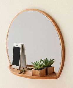 Modern Solid Wood Wall Mirror <b>Large</b> Decorative Wooden <b>Frame</b> Mirror for Living Room Bedroom Bathroom Home Decor - Product Image 3