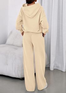 Conjunto de Sudadera con Capucha Oversize y Pantalones de Chándal de Forro Polar Premium para Mujer, Conjunto Deportivo de Sudadera con Capucha y Pantalones de Chándal para Mujer - Product Image 4