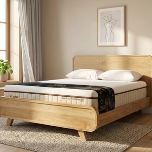 Base de Cama Convertible Salzburg de Madera de Teca Sólida, Muebles Minimalistas para Dormitorio, para Proyectos Personalizados de Hoteles y Apartamentos, Tamaño Queen/King - Product Image 6