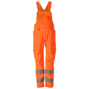 Men Utility Bib Overalls Breathable Durable Industrial Safety Workwear - Product Image 1