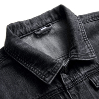 Blousons en jean pour hommes 100 % coton de haute qualité, personnalisables avec logo, lavables, respirants, écologiques, imperméables et coupe-vent – Vente en gros OEM à prix abordable