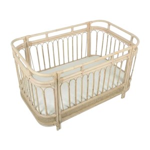 Wholesale Rattan Baby <b>Cot</b> Australia Style Kids Furniture Cheap Price Factory Direct Sale Hot Sale High Quality Nursery Room - Product Image 1