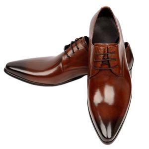 Chaussures habillées en cuir formelles pour hommes, bout rond, en cuir de vachette premium, à lacets, fabricant mondial en gros - Product Image 2