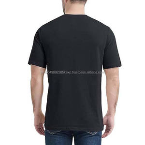 Camisetas Vintage de Alta Calidad con Bolsillos, Algodón Poliéster 65% 35%, Color Negro - Product Image 2