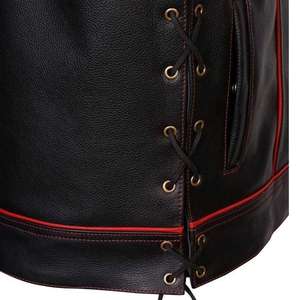 Chaleco de Motociclismo Personalizado 2026, Chaqueta sin Mangas de Cuero Genuino para Hombre, Ropa de Protección Impermeable - Product Image 4