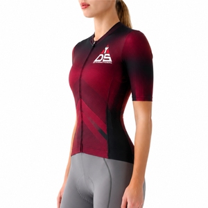 Maillot de cyclisme personnalisé pour femme, respirant, léger, confortable, séchage rapide, polyester respirant, haut de sport pour adulte - Product Image 3