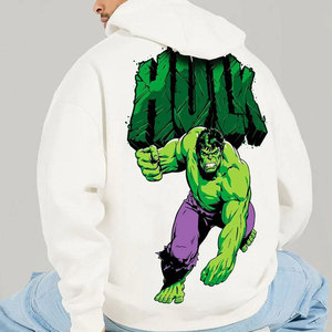 Sweat-shirt à capuche oversize pour homme, noir, imprimé Peace Stop Wars, streetwear, vêtements d'automne, tricot en molleton français, 100% coton - Product Image 5