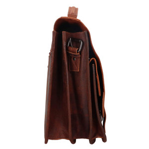 Sacs à ordinateur portables en cuir très demandés pour la saison hivernale, avec impression personnalisée du logo et compartiments zippés - Product Image 3