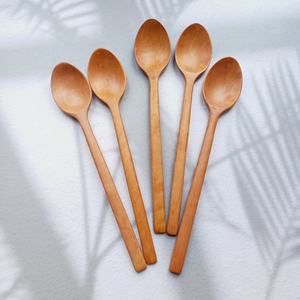 Matériau écologique cuillère à longane en bois de haute qualité Service OEM personnalisé meilleur prix pour cuillère à soupe en bois - Product Image 1