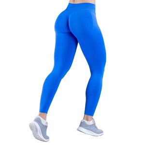 Leggings Deportivos Casuales de Cintura Media para Mujer con Logotipo Personalizado, Leggings de Yoga Sin Costuras de Spandex y Poliéster de Alta Calidad - Product Image 2