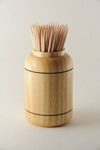 Handcrafted Wooden Toothpick Holder With Cover For Dining Room Table Decoration And Daily Household Use - Product Image 2
