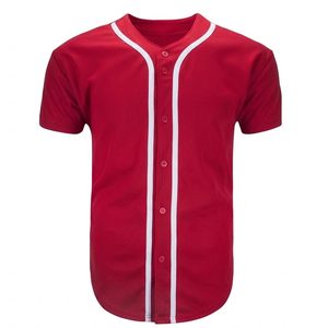Maillot de sport d'été personnalisé pour homme, manches courtes, style baseball, boutons sur le devant, polyester, anti-bactérien - Product Image 3