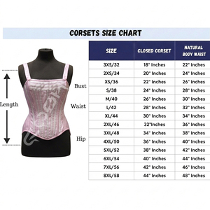 Corsé de satén hecho a medida con tirantes para fiestas y uso diario - Product Image 5
