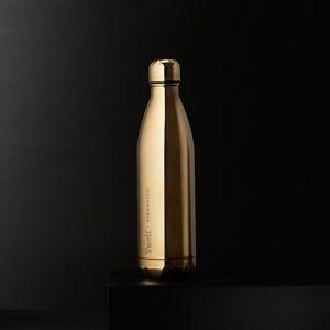 Bouteille d'eau classique en cuivre avec deux verres en cuivre, ensemble de vaisselle ayurvédique, bouteille de voyage anti-fuite, logo personnalisé - Product Image 2