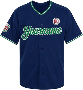 Uniforme de Béisbol de Moda OEM al por Mayor, Camisetas de Béisbol Negras o Blancas, Jersey de Béisbol Transpirable Sublimado - Product Image 2