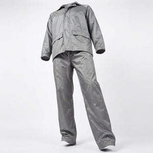 Traje Impermeable Rojo para Lluvia, Chaqueta con Capucha y Pantalones Impermeables, Ropa Casual para Exteriores Resistente a la Intemperie - Product Image 6