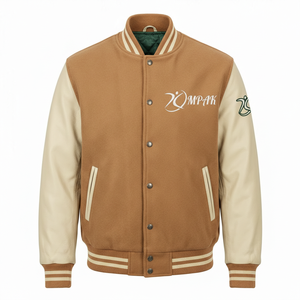 Sustainable American Style Quilted Lining Sublimation Print Viral Street Style Winter Hooded Unisex Front Eco-Friendly Letterman - Product Image 1