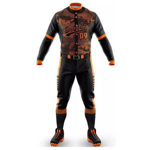 Uniforme de Béisbol Personalizado de Manga Corta, 100% Poliéster, Absorbente de Humedad, Impresión Sublimada, Nombre del Equipo, Número del Jugador 10, Para Toda Temporada - Product Image 5